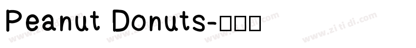 Peanut Donuts字体转换